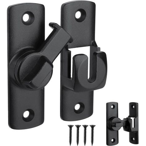 90/180° sliding door latch lock for barn, kitchen, office