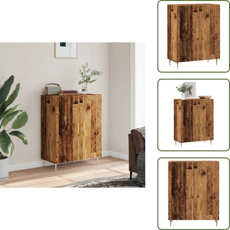 vidaXL Sideboard Altholz-Optik 69,5x34x90 cm Holzwerkstoff (1/5)