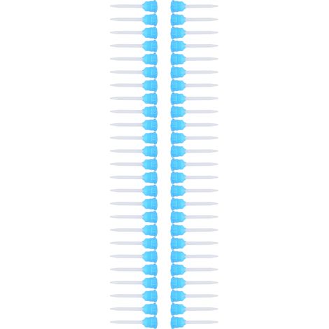 Embouts mélangeurs époxy 50 pièces, seringue applicateur colle résine, accessoire dentaire, bleu, ratio 1:1, embouts doseurs universels. (1/5)