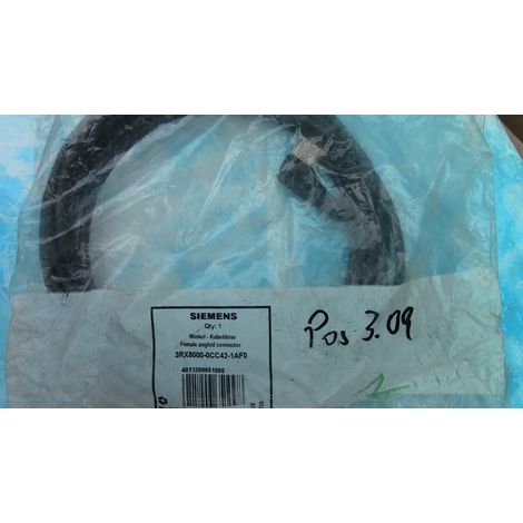 CABLE CONNECTEUR 5ml SIEMENS 3RX8000-OCC42-1AF0 Female Angled Cable Connector