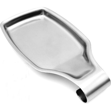 Repose-Cuillère - Acier Inoxydable 304 - Pour Table De Cuisinière Et Plan De Travail - Grand Format Stable - 1 Pièce (1/5)