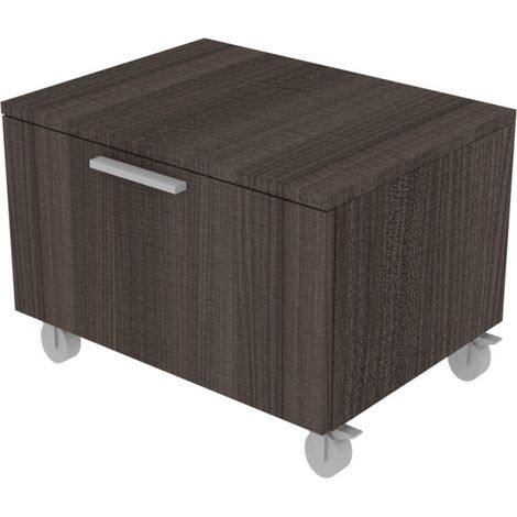Cassettiera moderna con cassetto - Ideale per cameretta o ufficio - Olmo jerez scuro