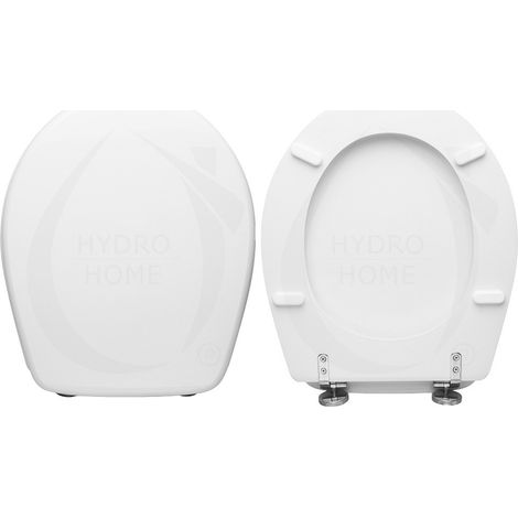 Copriwater Nido Hatria legno rivestito in resina poliestere bianco (1/4)