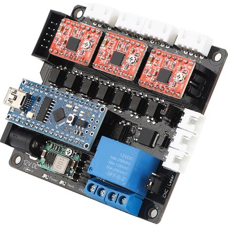 Laser-Motherboard-Kit, 3-Achsen-Controller-Modul, elektrisches Zubehör für CNC-Graviermaschine (1/5)
