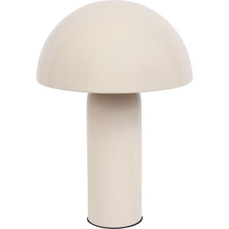 Lampe en métal champignon coloris beige (1/4)