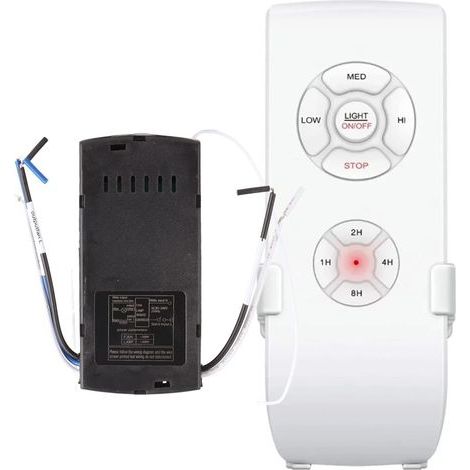 Kit de TéléCommande Universel Intelligent pour Ventilateur de Plafond, Bouton de Commande séparé, Bip, Facile à Installer, avec Gamme (1/5)