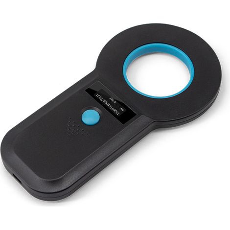 Lecteur sans fil W90B avec écran OLED de 0,91 pouce, lecteur de puces animales portable, scanner de puces animales au format EMID FDX-B, outil de traçabilité pour la gestion animale (1/2)