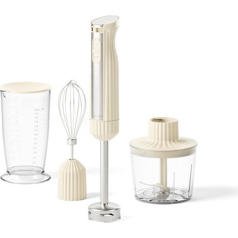 Guzzini 8008392423195 Sous Chef Frullatore a Immersione 600 W Due Velocita' con Accessori colore Crema