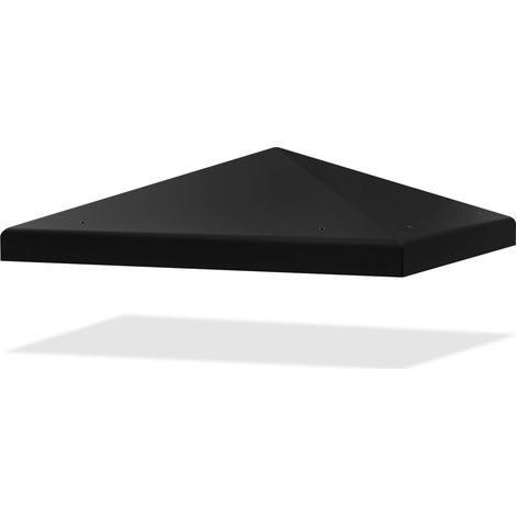 COSTWAY Copertura per Gazebo, Tetto Ricambio per Gazebo, Tetto del Padiglione 3x3 m (Nero) (1/5)
