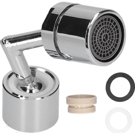 Soffione per rubinetto con doccetta a spruzzo – ugello con filtro anti-spruzzo – rotazione a 720° – bagno, cucina, ristorante