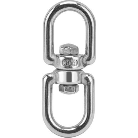 Anneau de verrouillage rotatif œil à œil en acier inoxydable 304 résistant à la corrosion, connecteurs pour porte-clés, balançoires, chaises suspendues, M16 (1/5)