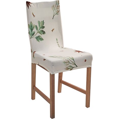 Housse De Chaise - Tissu Élastique Imprimé Lavable - Protection Pour Salle À Manger Et Hôtel - 1 Pièce (1/5)