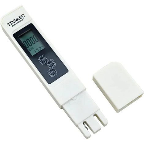 Probador digital de calidad del agua TDS CE - Rango de 0 a 9990 - Medidor de temperatura - Pureza del agua - Probador de PPM (1/5)