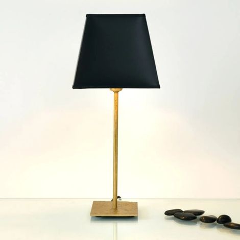 [GEBRAUCHT] B-Ware Holländer Tischleuchte Lampe Mattia Schirm Leuchte Licht Schwarz Eckig