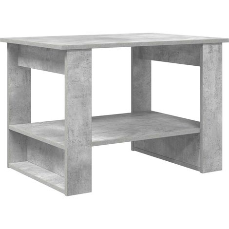 Maison Exclusive - Couchtisch Beton Grau 72 x 50 x 50 cm Holzwerk