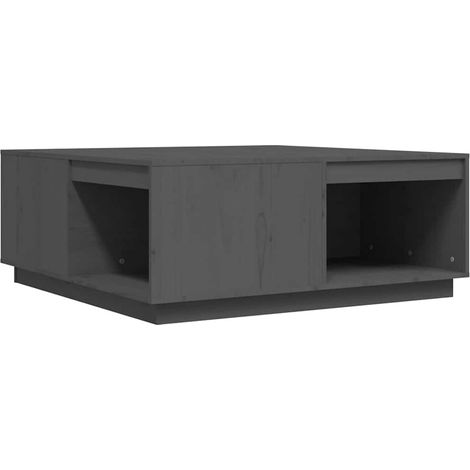 Maison Exclusive - Mesa de centro madera maciza de pino gris 100x (1/5)