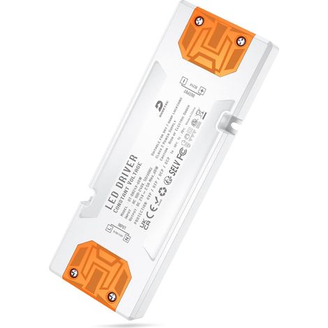 Transformateur 220V 24V 2,5A LED 60W Transfo Tension Constante  Alimentation AC à DC Convertisseur Conducteur Tension Constante pour Ruban Bandes Led Spot Ampoules Lampes (1/5)