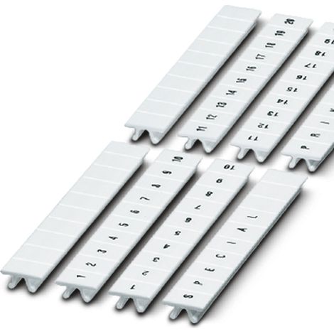 Barrette de marquage Phoenix Contact série ZB5.LGS :71 -80 à utiliser avec Bloc de jonction ( Prix pour 1 )