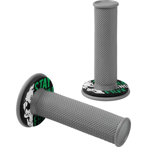 Donut Off-Road Grips, manopole universali - Grigio - Verde (1/3)