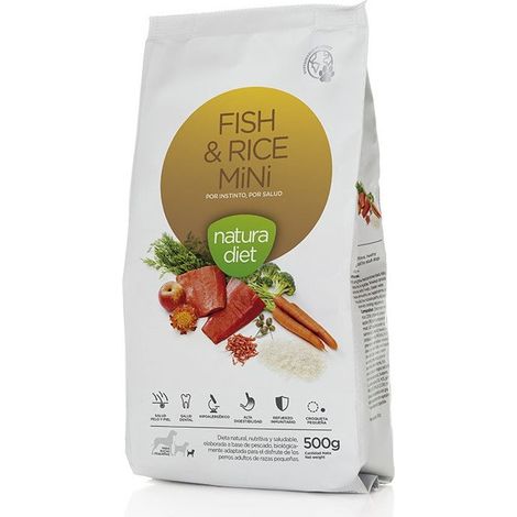 NATURA DIET DOG FISH & RICE MINI 500 g