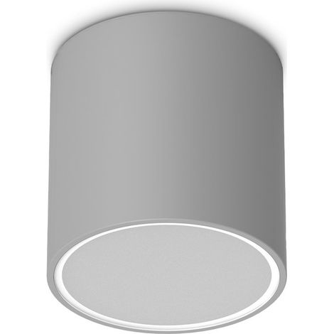 Ideal Lux Lampada da soffitto Techo 1 luce GU10 IP54 grigio metallo vetro