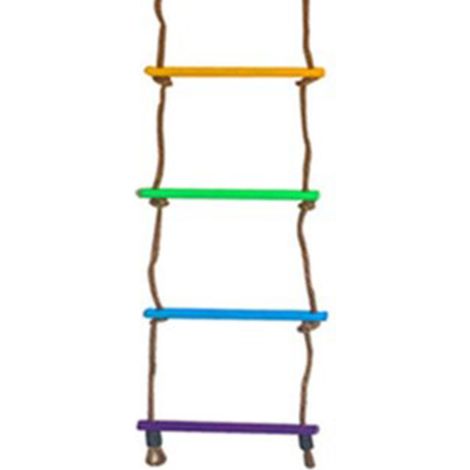 Échelle de corde d'escalade pour enfants, résistante et tissée multicouche, souple et colorée, accessoire d'entraînement pour la maison (1/5)
