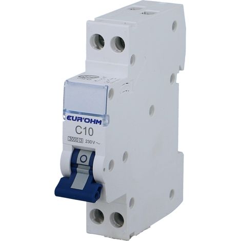 Disjoncteur phase neutre courbe C 20A Eur'ohm A vis
