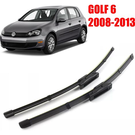 KIT 2 SPAZZOLE TERGICRISTALLO PER VOLKSWAGEN GOLF 6 DAL 2008-2013 600MM+480MM ANTERIORI (1/5)