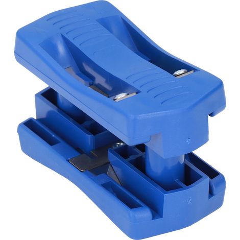 Ébavureuse à chant manuelle kit acier carbone PVC pour mélamine plaqué plastique meuble cuisine 15-40mm bleu 1 outil 6 lames (1/5)