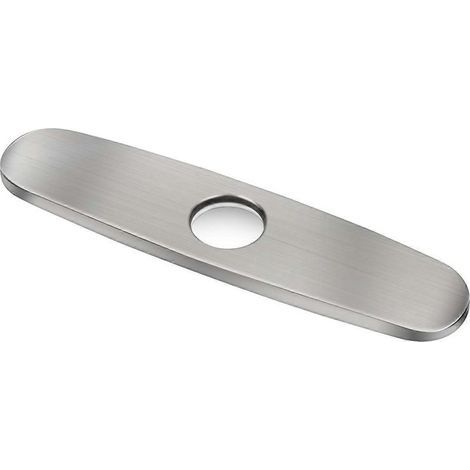 Plaque De Recouvrement Pour Robinetterie - Acier Inoxydable - Pour Évier Cuisine - 25,4 Cm - 1 Pièce (1/5)