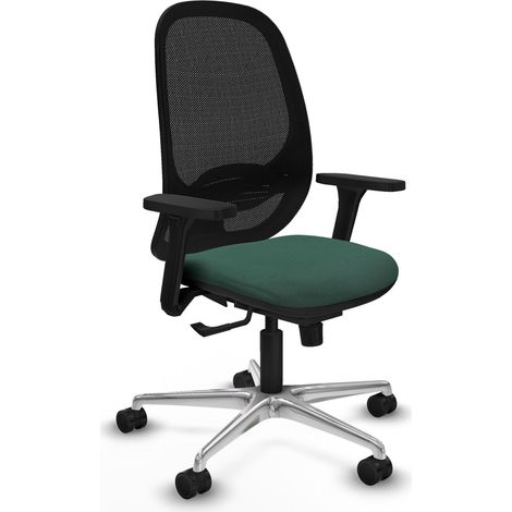 Silla de oficina piqueras y crespo Cilanco negro malla aluminio (1/2)