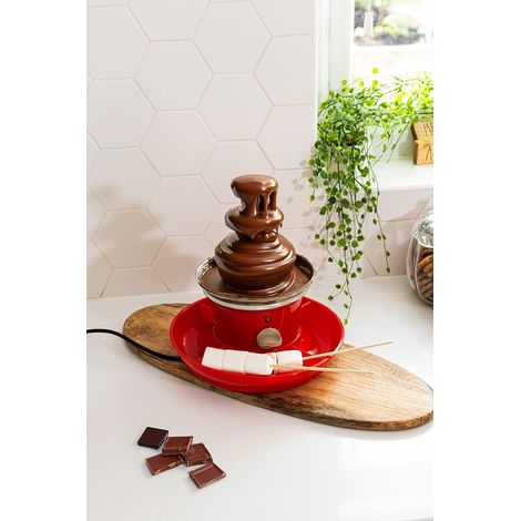 Chocolate Fountain Machine 250ml 3 Tier Electric Chocolate Fondue Set with Serving Tray Couverture Chocolates Melting Machine Dark & White Chocolates Fountain For Party Keep Warm Function (1/5)