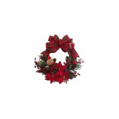 Autre décoration pour Noël-Guirlande De Noël Artificiel De Guirlande De Noël Sapin De Noël Suspendu Couronne, Couronne Guirlande Noël Artificielle Suspendue avec Element Noël Décoratif pour Votre Port (1/5)