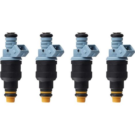 Adecuado para cuatro inyectores de combustible nuevos de 24 libras (0280150947) para motores Chevrolet LS1 LT1 V8 de 5.0L y 5.7L de 250 cc. (1/3)