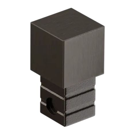 Ilcom PQS Edelstahl-Eckveredelung für geschliffene Profile Qs 12mm x 12mm - Gunmetal (1/5)