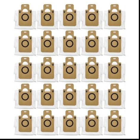 FENOPLASTICA25Pcs pour Dreame Bot D10 plus Sac à PoussièRe Accessoires Robot Aspirateur Sac à Ordures Sac à Ordures PièCes de Rechange (1/5)