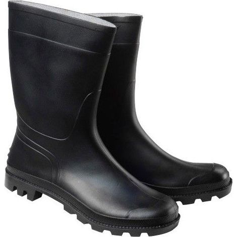 Niedrige schwarze Gummistiefel Nr. 45 (Paar)