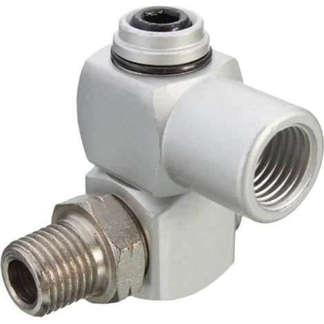 Raccord pivotant en aluminium pour tuyau dair filetage GI (1/5)