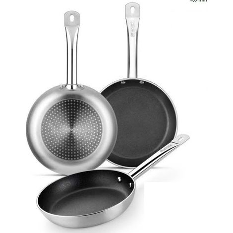 Bratpfanne monix m431236/ ø36cm/ geschmiedetes Aluminium/ induktionsgeeignet
