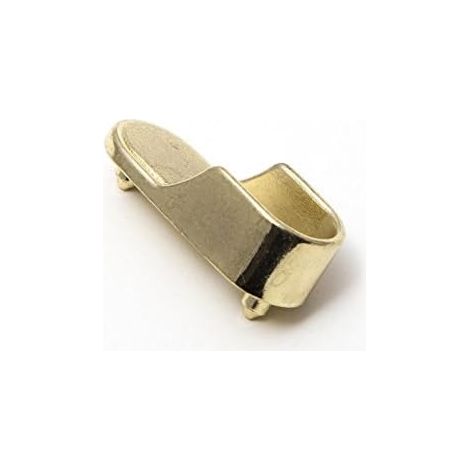 Lot de 24 douilles ovales en laiton plaqué pour penderie 45 mm x 16 mm de diamètre. (1/2)