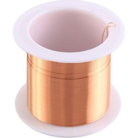 Bobine de cuivre, aimant en cuivre émaillé 0,3 mm 20 M, bobine émaillée pour la réparation des connexions de soudage de l'enroulement magnétique