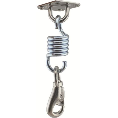 Kit de Suspension pour Hamac 700 lb avec Crochets de Plafond à Ressort Ultra-Résistants et Ancrages Muraux en Acier pour Hamac, Balançoire, Yoga et Exercices. (1/5)
