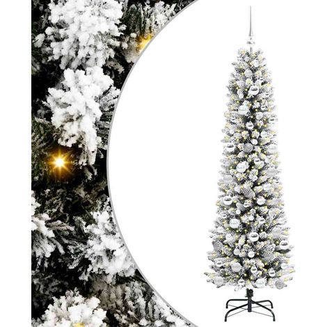 Árbol de Navidad artificial Blanco 180 cm PVC, Metal y Plástico vidaXL (1/5)