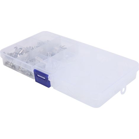 Kit d'assortiment de 270 cosses à sertir pour accessoires industriels (2,8/4,8/6,3 mm).
