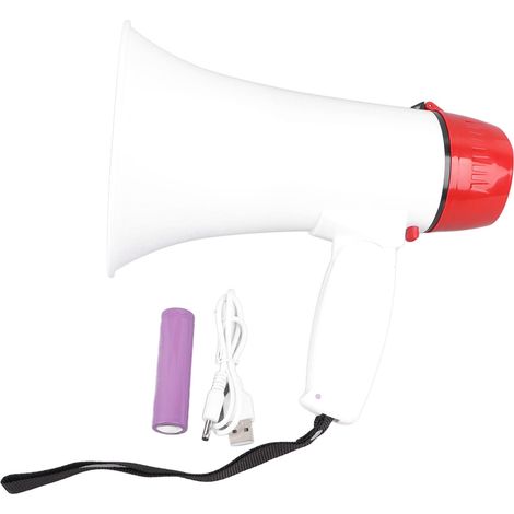 Haut-parleur mégaphone Bullhorn 160S pliable et portable avec batterie rechargeable de 4800 mAh (1/5)