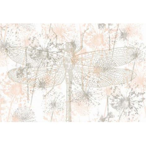 Papier peint panoramique original motif libellule Tapisserie panoramique nature pour bureau Papier peint panoramique idéal pour chambre (1/3)