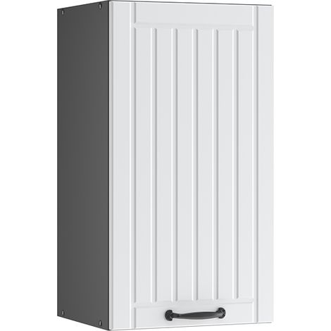 Pensile da cucina Fame-Line, Bianco rustico, 40 cm, Vicco