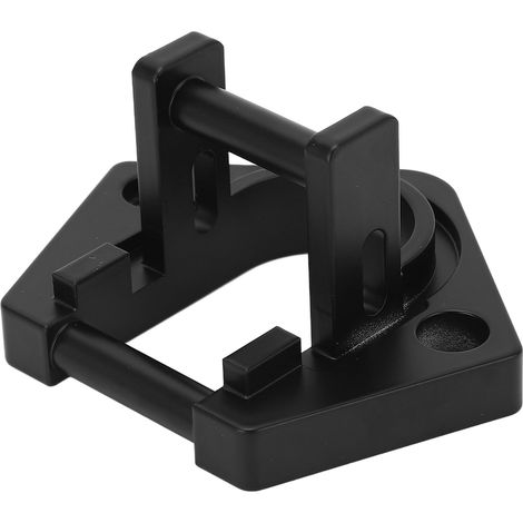 Base d'auvent pour VR 3825.RV.032922 Pieds en aluminium massif noir, adaptés à la quincaillerie ronde à bouchon d'extrémité robuste Sunchaser II. (1/5)