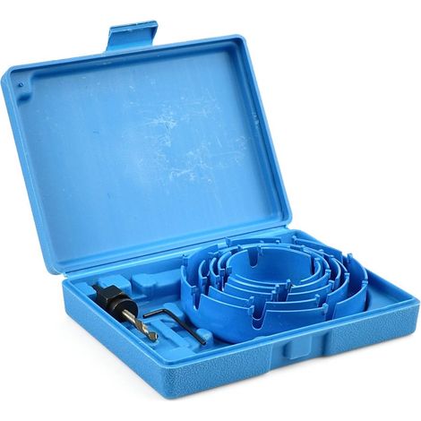 Sierra de corona para madera con punta de carburo, 5 piezas, 64-127 mm (30) (1/5)