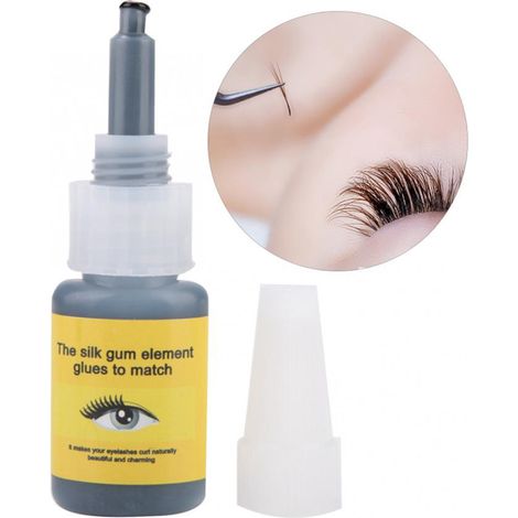 Colle pour extension de cils 10ml, séchage rapide, adhésif professionnel pour pose de faux cils, outil d'entraînement à la greffe de cils (1/4)